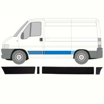 Sānu joslu komplekts priekš Fiat Ducato Boxer Relay 2002-2006 / SWB / Kreisā /  8480