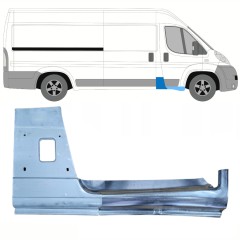 Centrālais statnis + Slieksnis priekš Citroen Jumper 2006-2025 / Labā / Komplekts 13952
