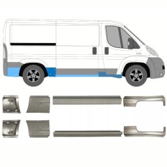 Slieksnis priekš Citroen Jumper 2006-2025 / Kreisais+Labais / Komplekts 14157