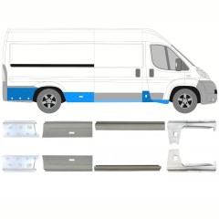 Slieksnis priekš Citroen Jumper 2006-2025 / Kreisais+Labais / Komplekts 14167