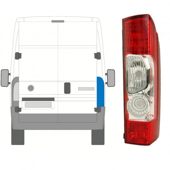 Aizmugurējais lukturis priekš Fiat Ducato 2006-2014 / Labā 8239