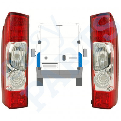 Aizmugurējais lukturis priekš Fiat Ducato 2006-2014 / Kreisais+Labais / Komplekts 10026