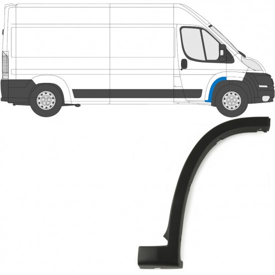 Priekšējā spārna sānu josla priekš Fiat Ducato 2006- / Labā 6534