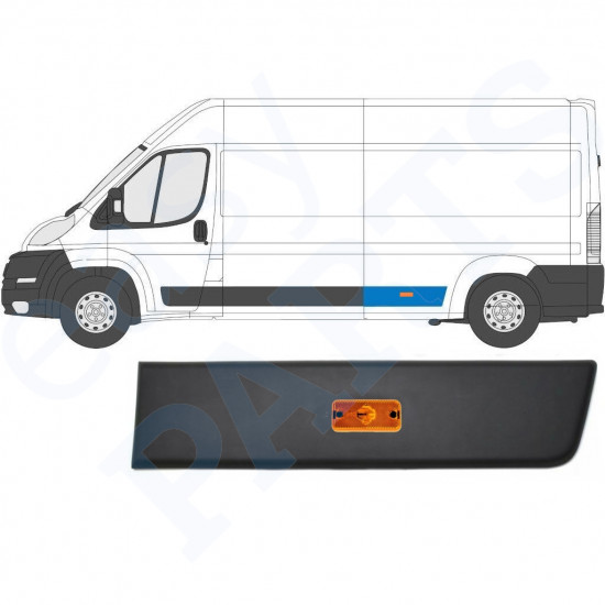 Aizmugurējā sānu josla ar lukturi priekš Fiat Ducato 2006- / Kreisā /  10679