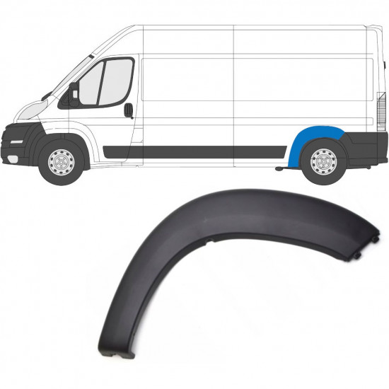 Aizmugurējā spārna sānu josla priekš Fiat Ducato 2006- / Kreisā 6555