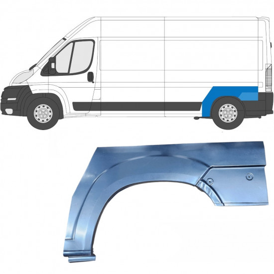 Aizmugurējā arka priekš Fiat Ducato 2006- / Kreisā 6816