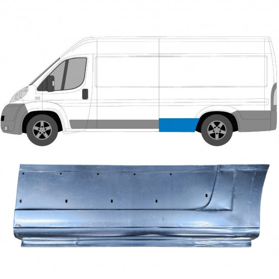 Aizmugurējā arka priekš Fiat Ducato 2006- / Kreisā 6528