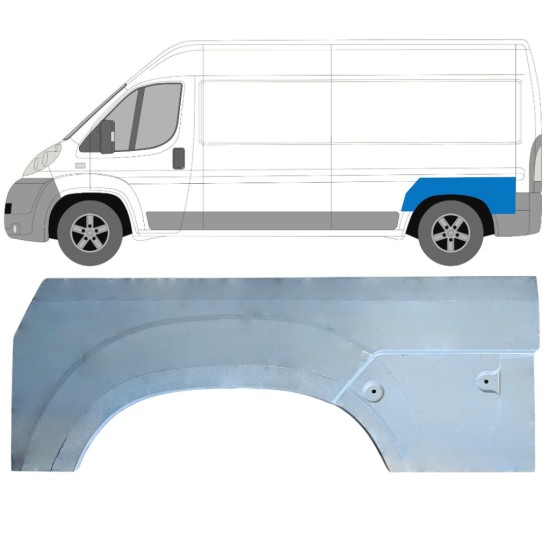 Aizmugurējā arka priekš Citroen Jumper 2006-2026 / Kreisā 16960