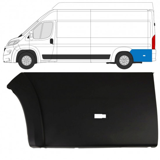 Aizmugurējā sānu josla priekš Fiat Ducato 2018- / Kreisā 7787