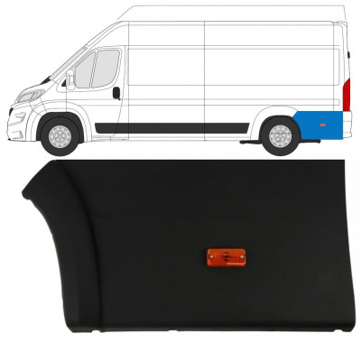 Aizmugurējā sānu josla ar lukturi priekš Fiat Ducato 2018- / Kreisā 7789