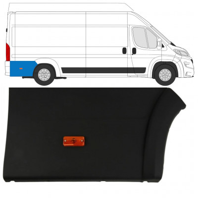 Aizmugurējā sānu josla ar lukturi priekš Fiat Ducato 2018- / Labā 7788