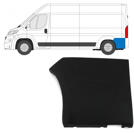 Aizmugurējā sānu josla priekš Fiat Ducato 2018- / Kreisā 7791