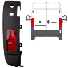 Aizmugurējā bufera stūris ar lukturi priekš Citroen Jumper 2018- / Kreisā / Komplekts 13244