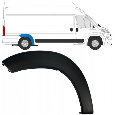 Aizmugurējā spārna sānu josla priekš Fiat Ducato 2018- / Labā 7796
