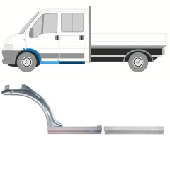 Slieksnis + priekšējā spārna daļa priekš Fiat Ducato 1994-2006 / Kreisā / Komplekts 9904