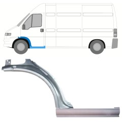 Slieksnis + priekšējā spārna daļa priekš Fiat Ducato 1994-2006 / Kreisā / Komplekts 9902