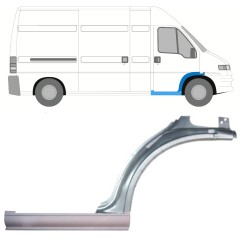 Slieksnis + priekšējā spārna daļa priekš Peugeot Boxer 1994-2006 / Labā / Komplekts 14078