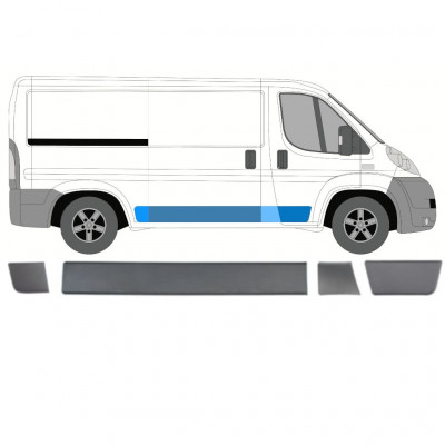 Sānu joslu komplekts priekš Fiat Ducato Boxer Relay 2006-2018 / SWB / Labā /  8464