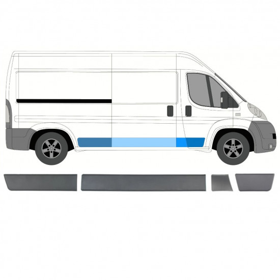 Sānu joslu komplekts priekš Fiat Ducato Boxer Relay 2006-2018 / Labā /  8460