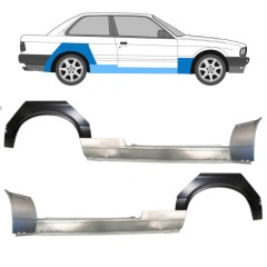 Slieksnis + priekšējā spārna daļa + aizmugurējā spārna daļa priekš BMW 3 E30 1982-1987 / Komplekts 11510