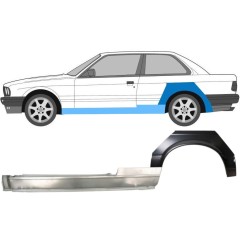 Pilns slieksnis + aizmugurējā arka priekš BMW 3 E30 1982-1987 / Kreisā / Komplekts 11235