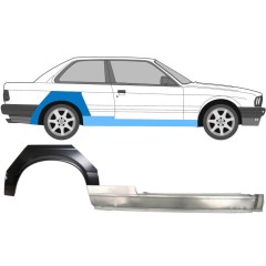 Pilns slieksnis + aizmugurējā arka priekš BMW 3 E30 1982-1987 / Labā / Komplekts 11234