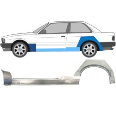 Slieksnis + priekšējā spārna daļa + aizmugurējā spārna daļa priekš BMW 3 E30 1987-1994 / Kreisā / Komplekts 11512