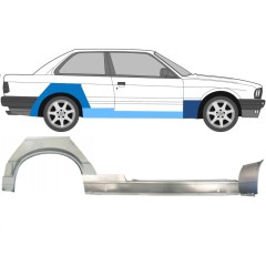Slieksnis + priekšējā spārna daļa + aizmugurējā spārna daļa priekš BMW 3 E30 1987-1994 / Labā / Komplekts 11511