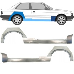 Slieksnis + priekšējā spārna daļa + aizmugurējā spārna daļa priekš BMW 3 E30 1987-1994 / Komplekts 11513