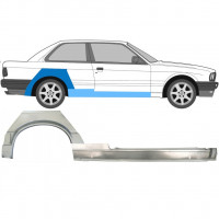 Slieksnis + aizmugurējā spārna daļa priekš BMW 3 E30 1987-1994 / Labā / Komplekts 11505