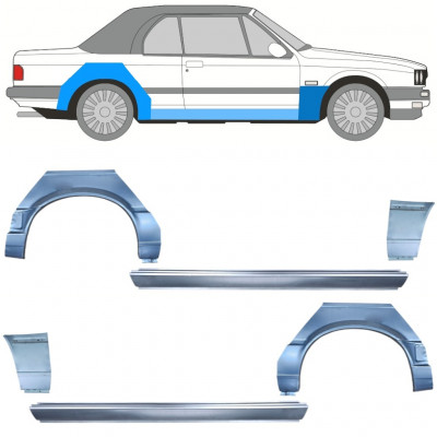 Slieksnis + priekšējā spārna daļa + aizmugurējā spārna daļa priekš BMW 3 E30 1987-1994 CABRIO / Komplekts 12576