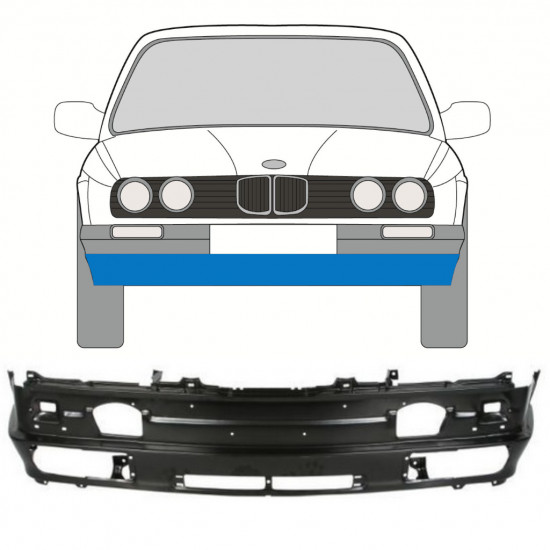 Priekšējā iekšējā daļa priekš BMW 3 E30 1987- 11554