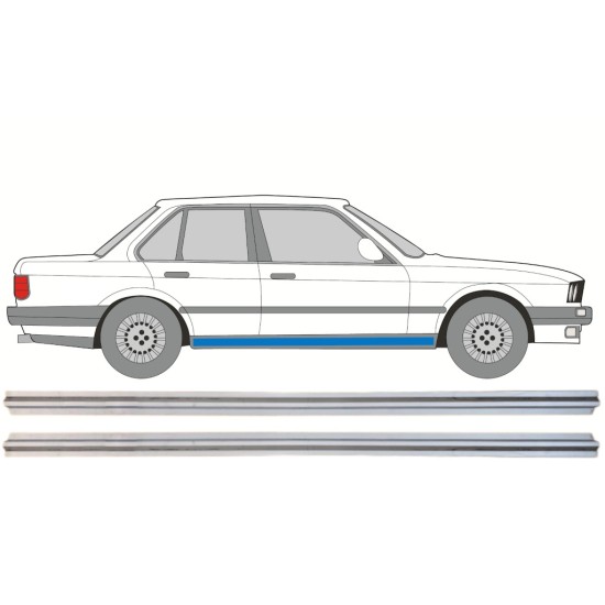 Iekšējais slieksnis priekš BMW 3 E30 1982-1994 / Kreisais+Labais / Komplekts 15110