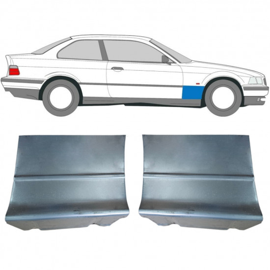 Priekšējā spārna daļa priekš BMW E36 3 1990-2000 / Kreisais+Labais / COUPE / Komplekts 6209