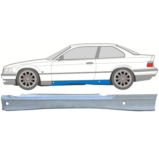Pilns slieksnis priekš BMW 3 E36 1990-2000 / Kreisā / COUPE 16066