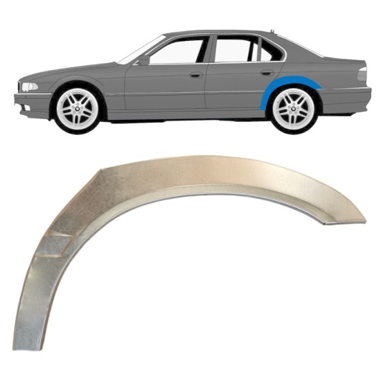 Aizmugurējā arka priekš BMW 7 E38 1994-2001 / Kreisā 14831 Aizmugurējā arka priekš BMW 7 E38 1994-2001 / Kreisā 14831