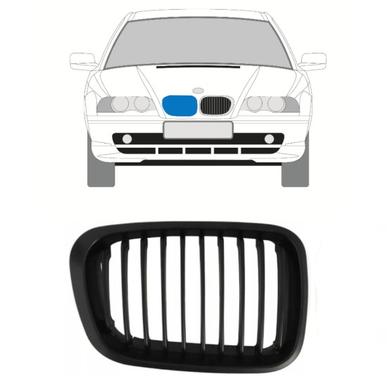 Režģis priekš BMW 3 E46 1998-2006 / Labā 16301