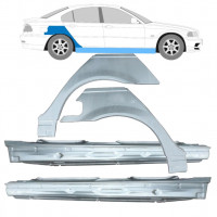 Slieksnis + aizmugurējā spārna daļa priekš BMW E46 3 1998-2005 / Komplekts 11260