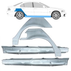 Pilns slieksnis + aizmugurējā arka priekš BMW 3 E46 1998-2006 / Komplekts 11260
