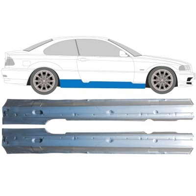 Pilns slieksnis priekš BMW 3 E46 1998-2006 / Kreisais+Labais / COUPE / Komplekts 16814