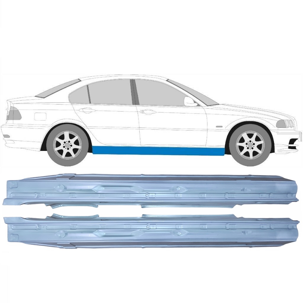 Pilns Slieksnis Priekš Bmw 3 E46 1998-2006 / Kreisais+Labais / Combi / Sedan / Komplekts 6195