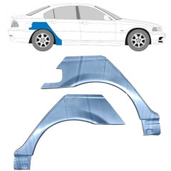 Aizmugurējā arka priekš BMW 3 E46 1998-2006 / Kreisais+Labais / Komplekts 6204