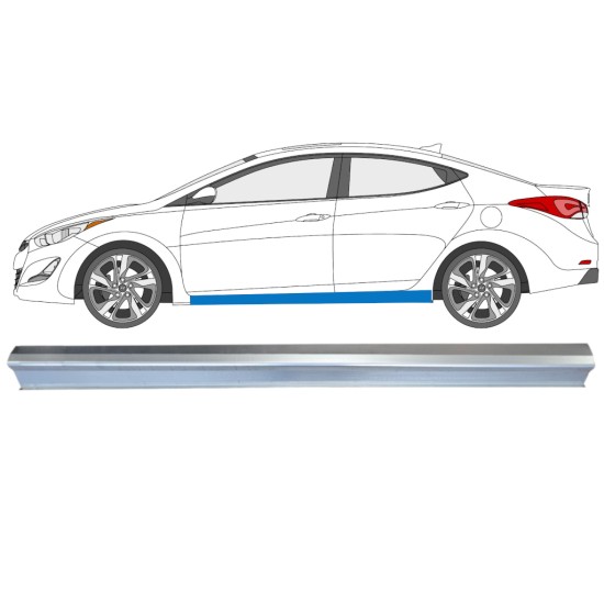Slieksnis priekš Hyundai Elantra 2010-2015 / Kreisā 14935 Slieksnis priekš Hyundai Elantra 2010-2015 / Kreisā 14935