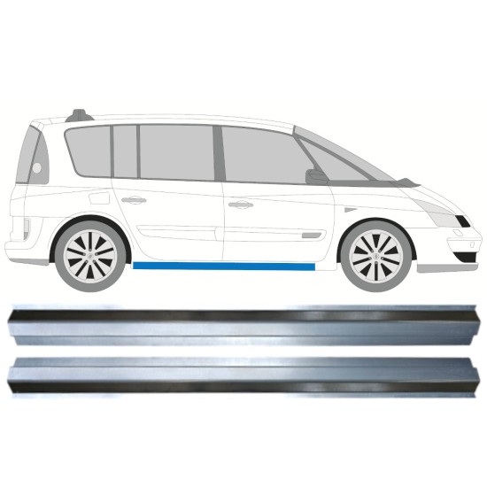 Sliekšņa apakšējā daļa priekš Renault Espace 2002-2015 / Kreisais+Labais / Komplekts 14987 Sliekšņa apakšējā daļa priekš Renault Espace 2002-2015 / Kreisais+Labais / Komplekts 14987