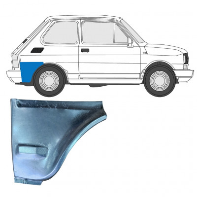 Aizmugurējā arka apakšējā daļa priekš Fiat 126p 1985-1994 / Labā 7581