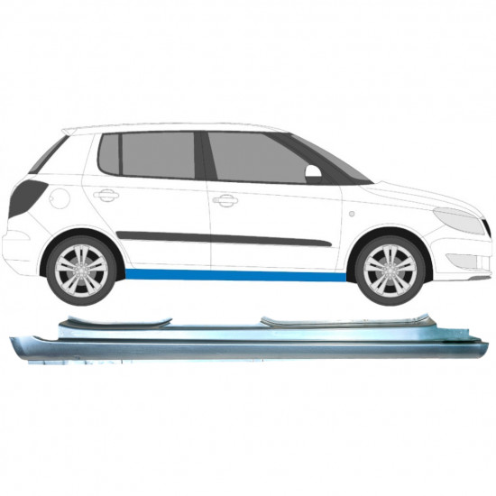 Pilns slieksnis priekš Skoda Fabia 2007-2015 / Labā 6996