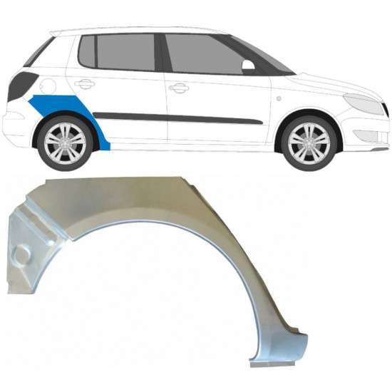 Aizmugurējā arka priekš Skoda Fabia 2007-2015 / Labā 6998