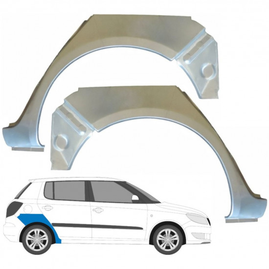 Aizmugurējā arka priekš Skoda Fabia 2007-2015 / Kreisais+Labais / Komplekts 9478