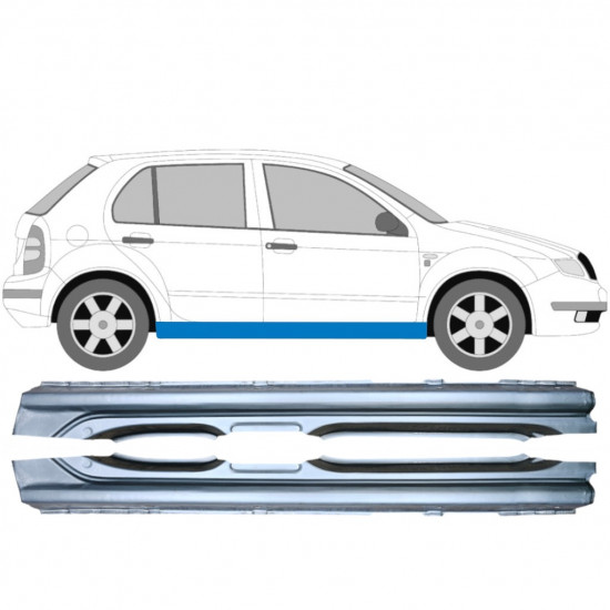 Pilns slieksnis priekš Skoda Fabia 1999-2007 / Kreisais+Labais / Komplekts 9262