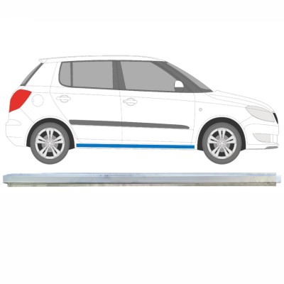 Iekšējais slieksnis priekš Skoda Fabia II 2007-2015 / Kreisais = Labais (simetrisks) 16892